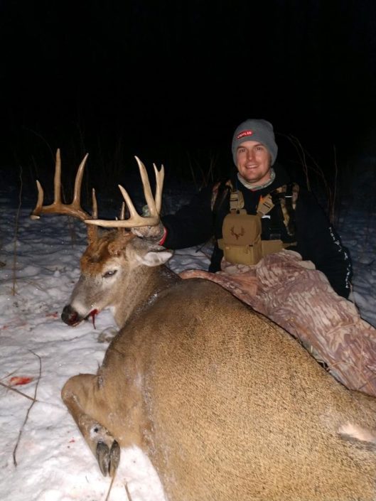 Man with buck